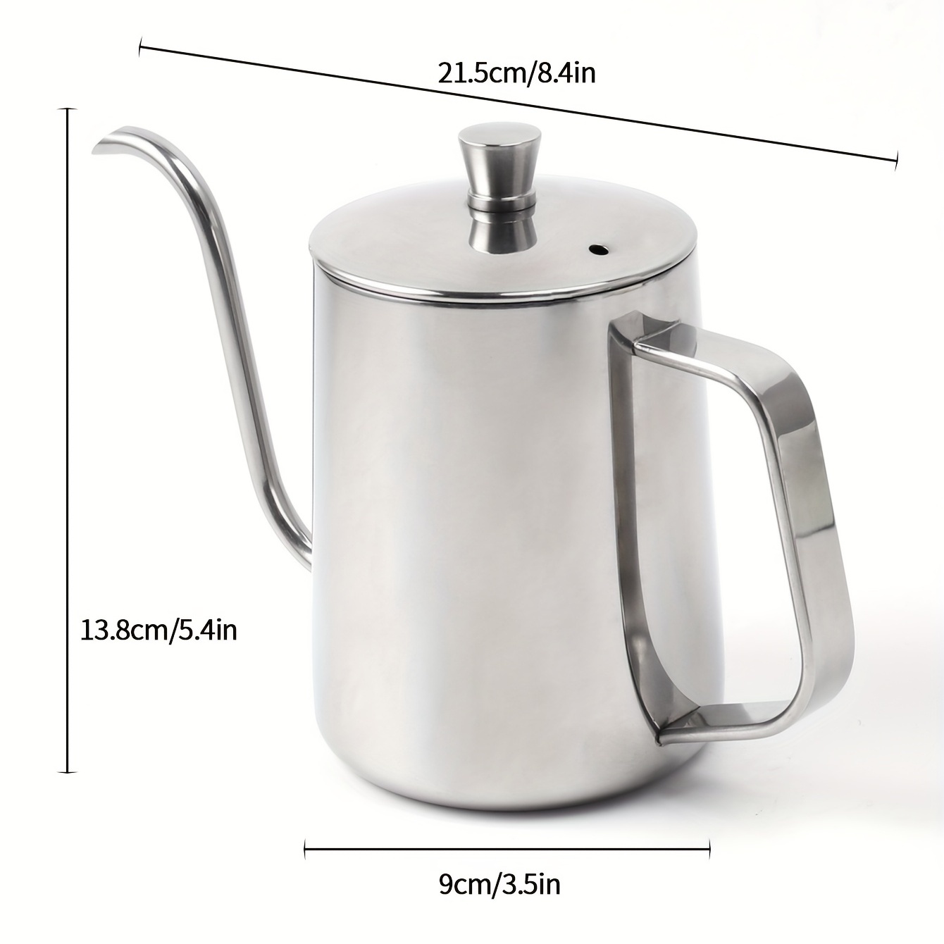 Stainless Steel Pouring Pot Coffee Pot With Long Handle For - Temu