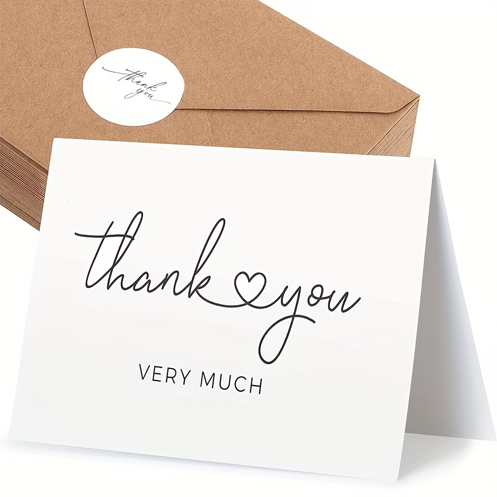 Thank You Envelopes For Greeting Cards And Love Stickers - Temu