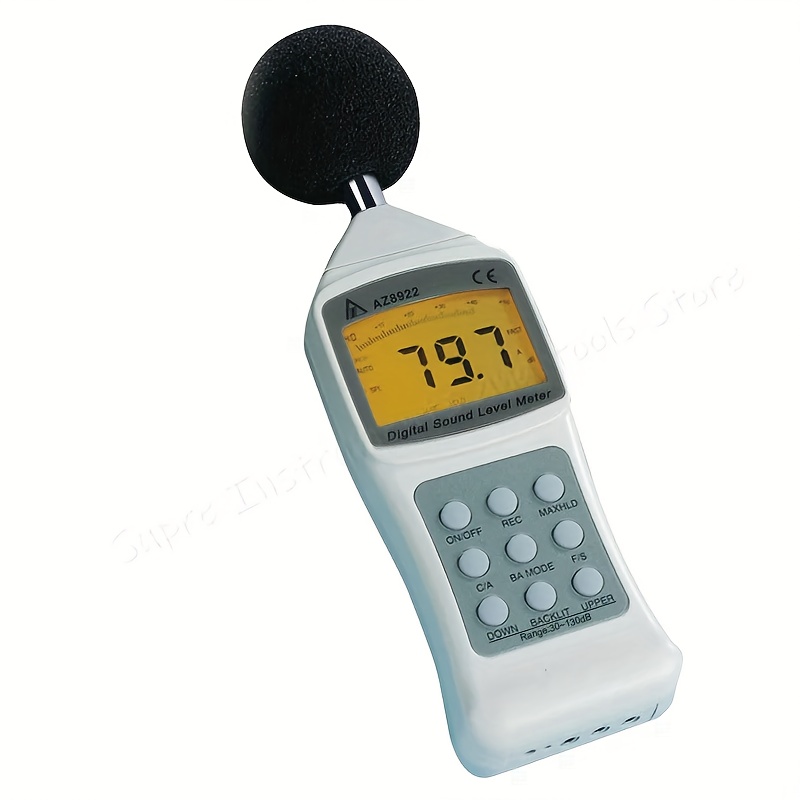 Comprar Detector de ruido ponderado A 30-130dB Mini dispositivo de  monitoreo de decibelios Medidor de nivel de sonido de alta precisión