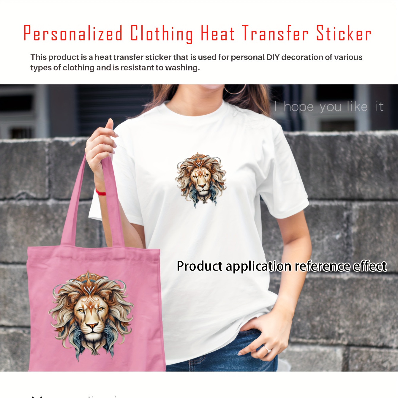 3pcs Cool Colorful Lion Head Iron-on Stickers For Clothes DIY Personality  Heat Transfer Stickers For Clothes Bag Hoodie Decorative Patches