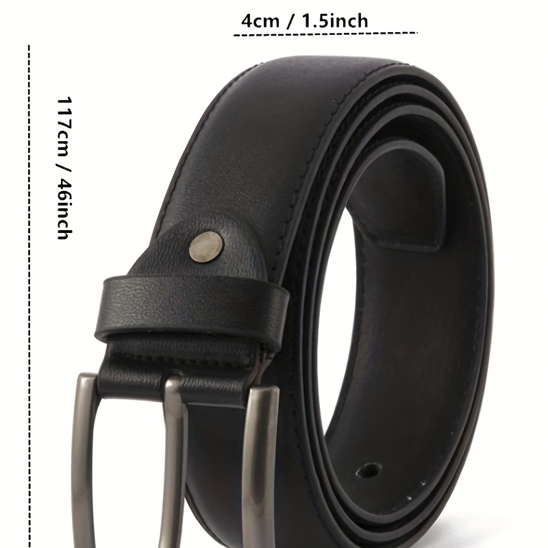Men's PU Pin Buckle Leather Belt