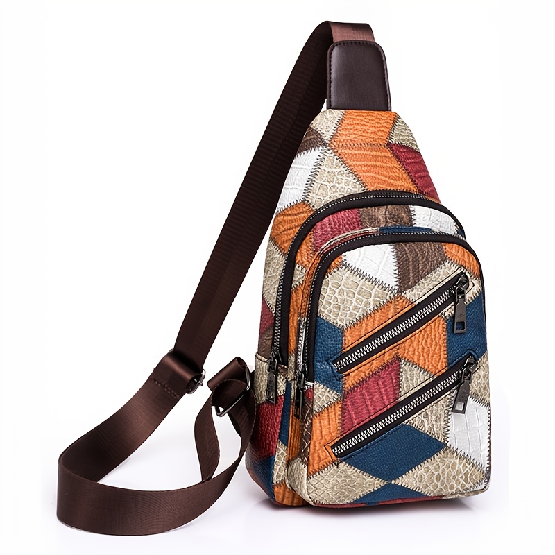 Fashion Soft Leather Crossbody Bags For Women Trendy Printed