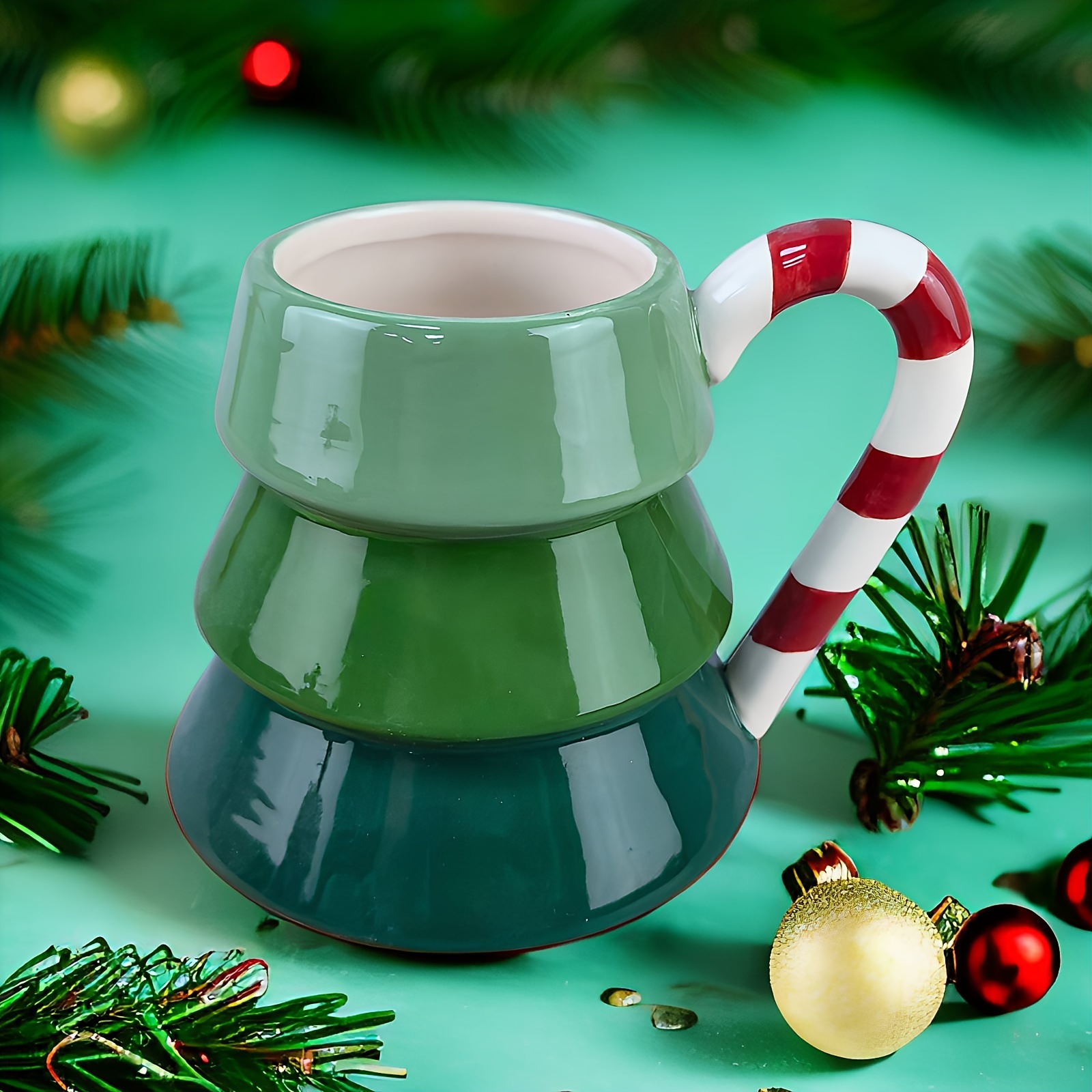 Mugs à infusion Tasses de café en céramique de Noël drôle avec couvercle de  Santa Claus et cuillère Planète Shape Tasse Petit-déjeuner Cadeau de Noël  unique for amis Meilleur Cadeau ( Color 