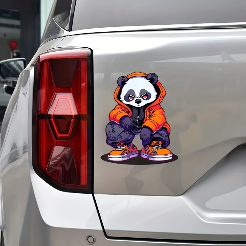 Adesivo Para Carro Desenhos animados grandes da panda da cara