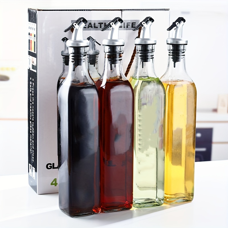 Distributeur D'huile d'olive Bouteille, 10oz Vinaigre Burettes de