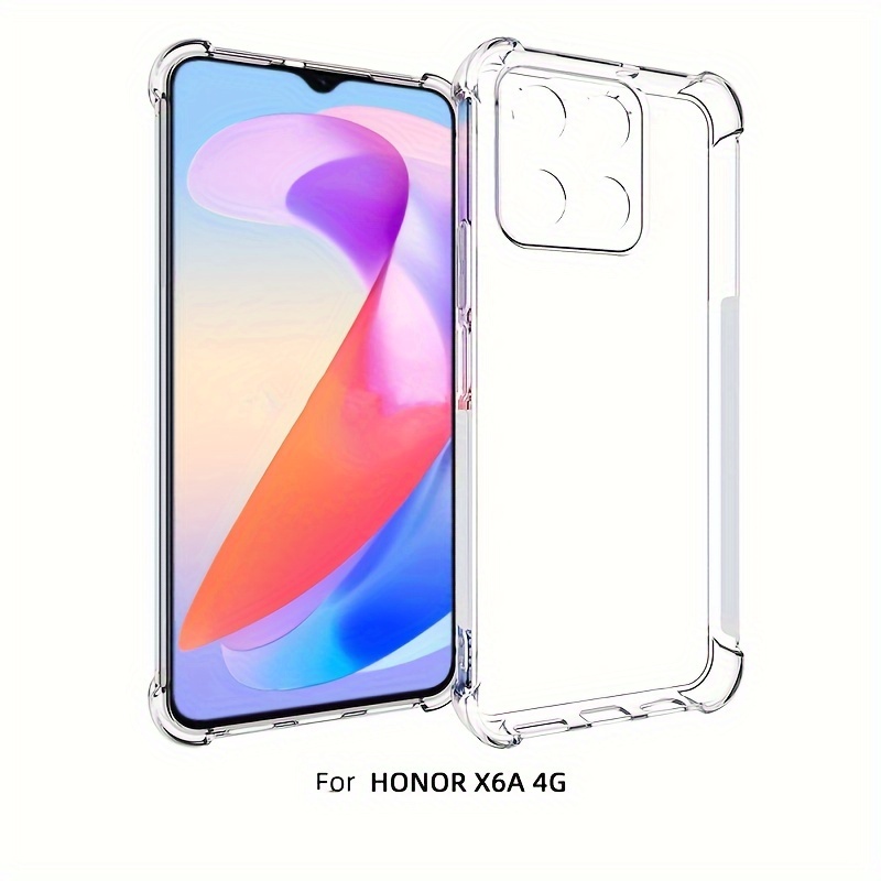 Case for Huawei Honor 90 Lite 5G, Transparent Soft TPU Protective Cover  with Two Tempered Glass Screen Protector Film for Huawei Honor 90 Lite 5G  (6.7