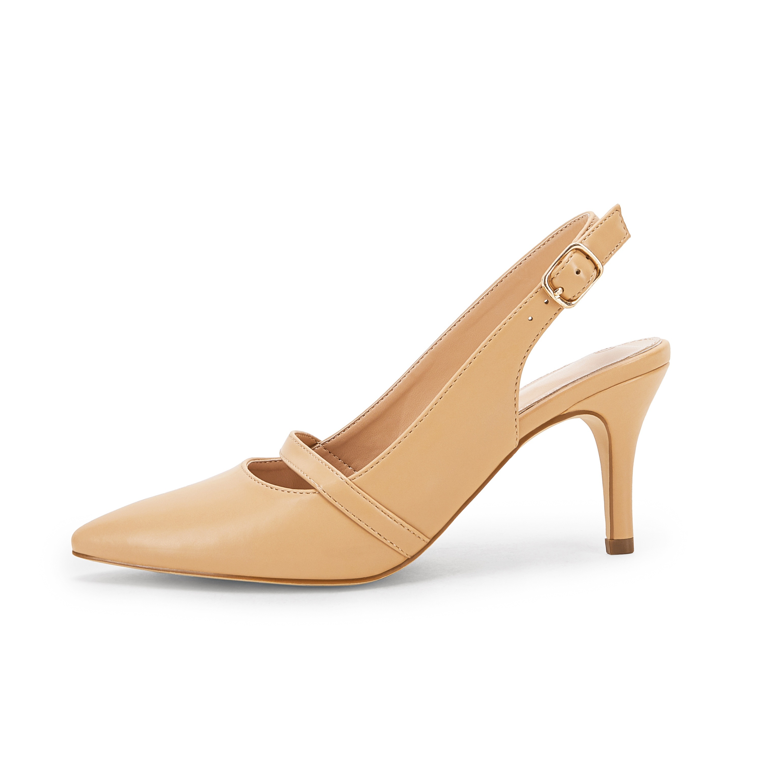 Nude kitten clearance heel slingback