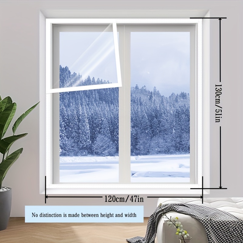 Película Aislante Térmico para Ventanas Transparente Invierno para el  Aislamiento Térmico de Ventanas Cortina Sellado Aislante Térmica Anti Frío  para