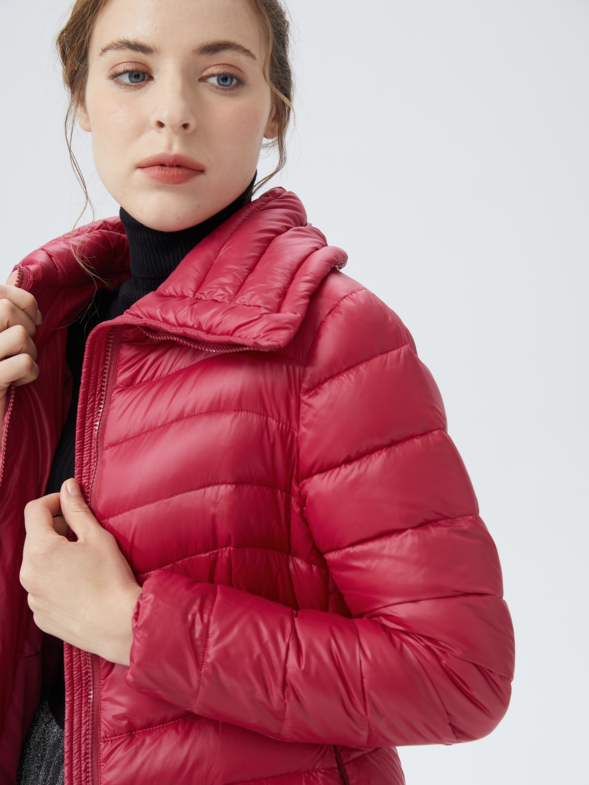 Waterfall puffer outlet jacket