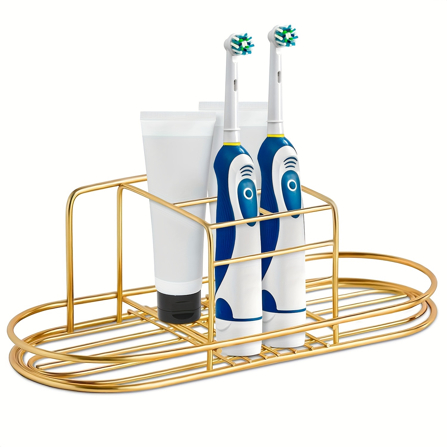 Organizador de cepillos de dientes para baño, almacenamiento de  pasta de dientes, soporte para maquinilla de afeitar, colgador, juego de  mostrador de tocador : Hogar y Cocina