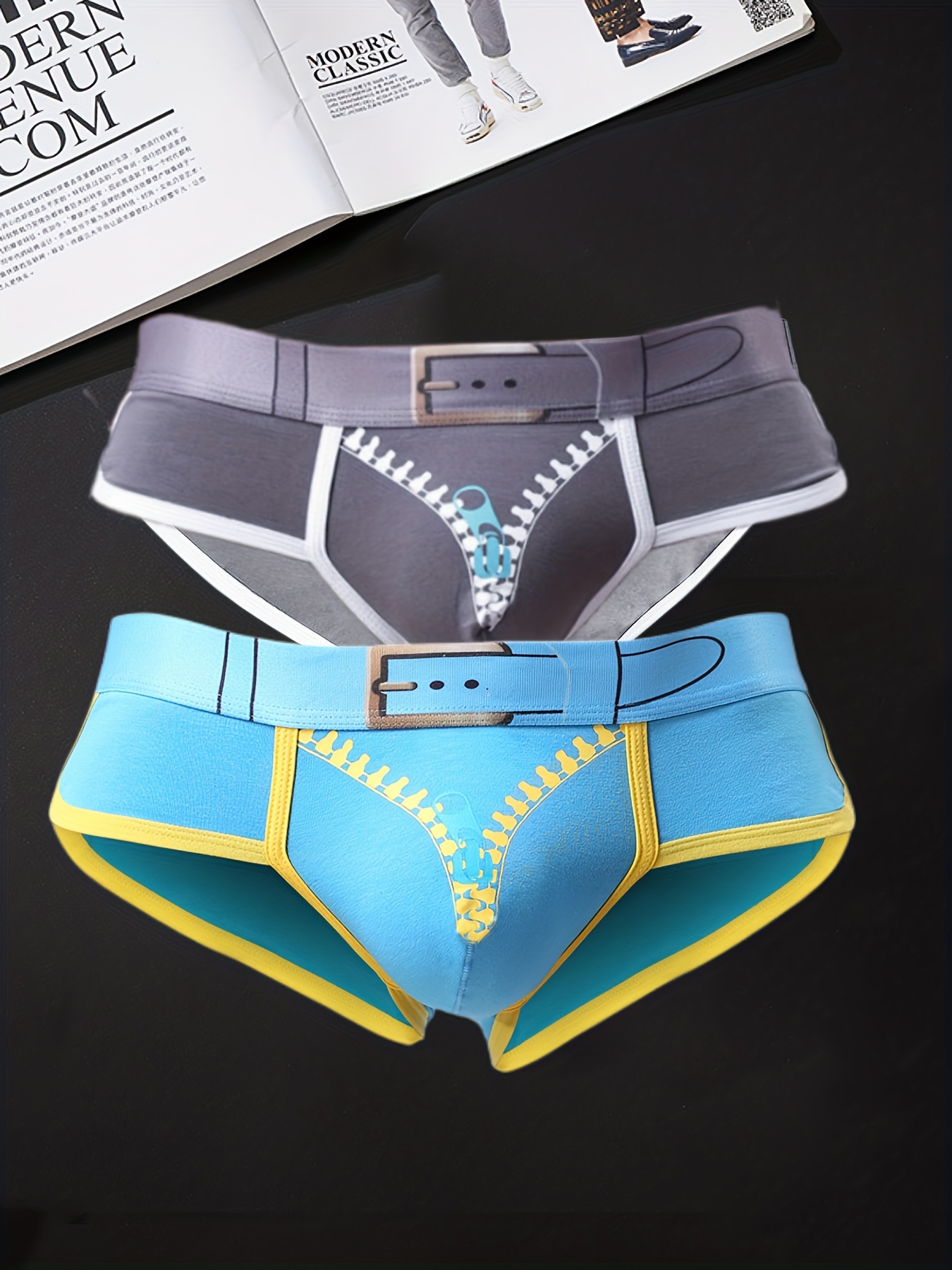 Men's Underwear: Solid & Printed Boxer Briefs
