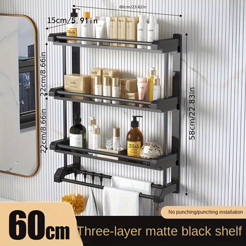 Bathroom Shelves Shower Shelf Organizer Cosmetic Storage Holder