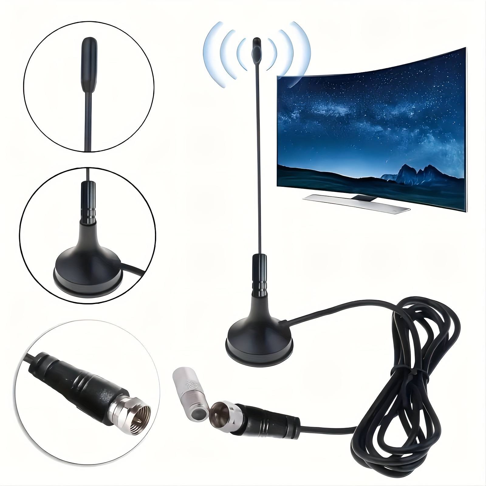 2023 New 4k 8k Indoor Digital Tv Antenna Hd Hdtv Antena Dvb T T2 Dvbt2 Cable  Tv Antena Uhf Vhf Dtv Antennas Aerial - Smart Home - Temu