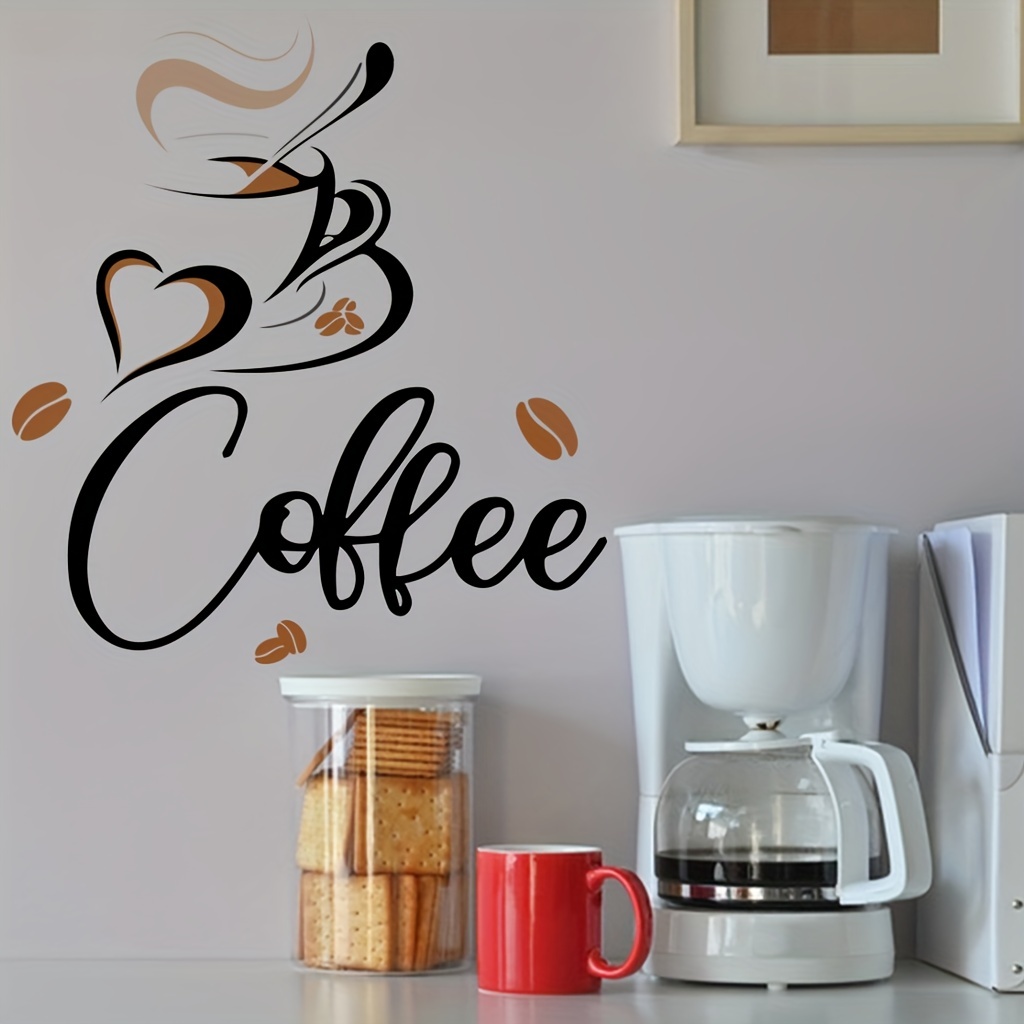 1 Stück Küchen wand dekor aufkleber Kaffee teetasse blumen - Temu Germany