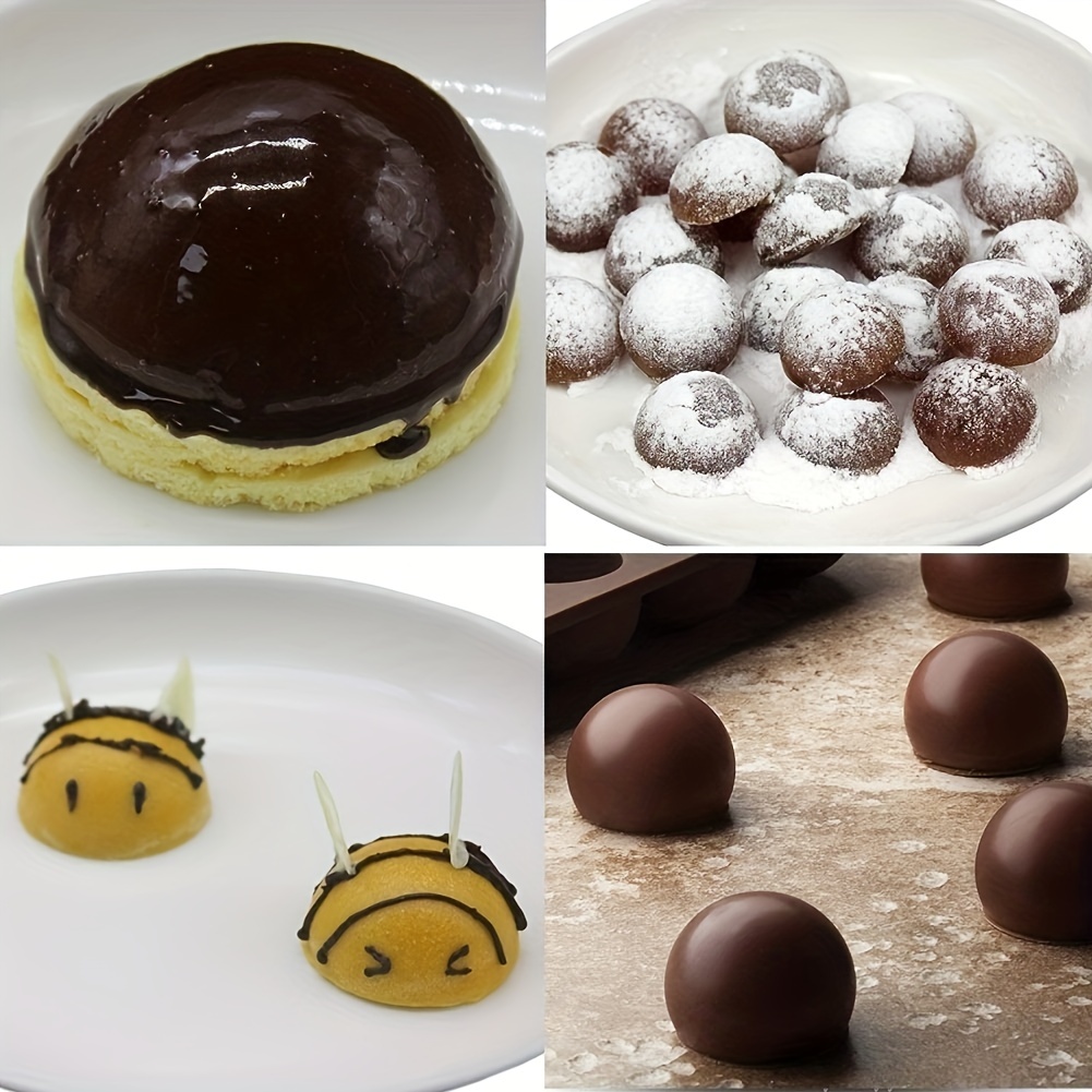 Ball Shaped Silicone Mold, Chocolate Mold, Silicone Mousse Cake Mold, Round  Professional Hemispherical Chocolate Mold, Ice Cube Chocolate Pudding  Mousse Jelly Silicone Baking Mold (6 / 8 / 15 Cavities) - Temu United Arab  Emirates