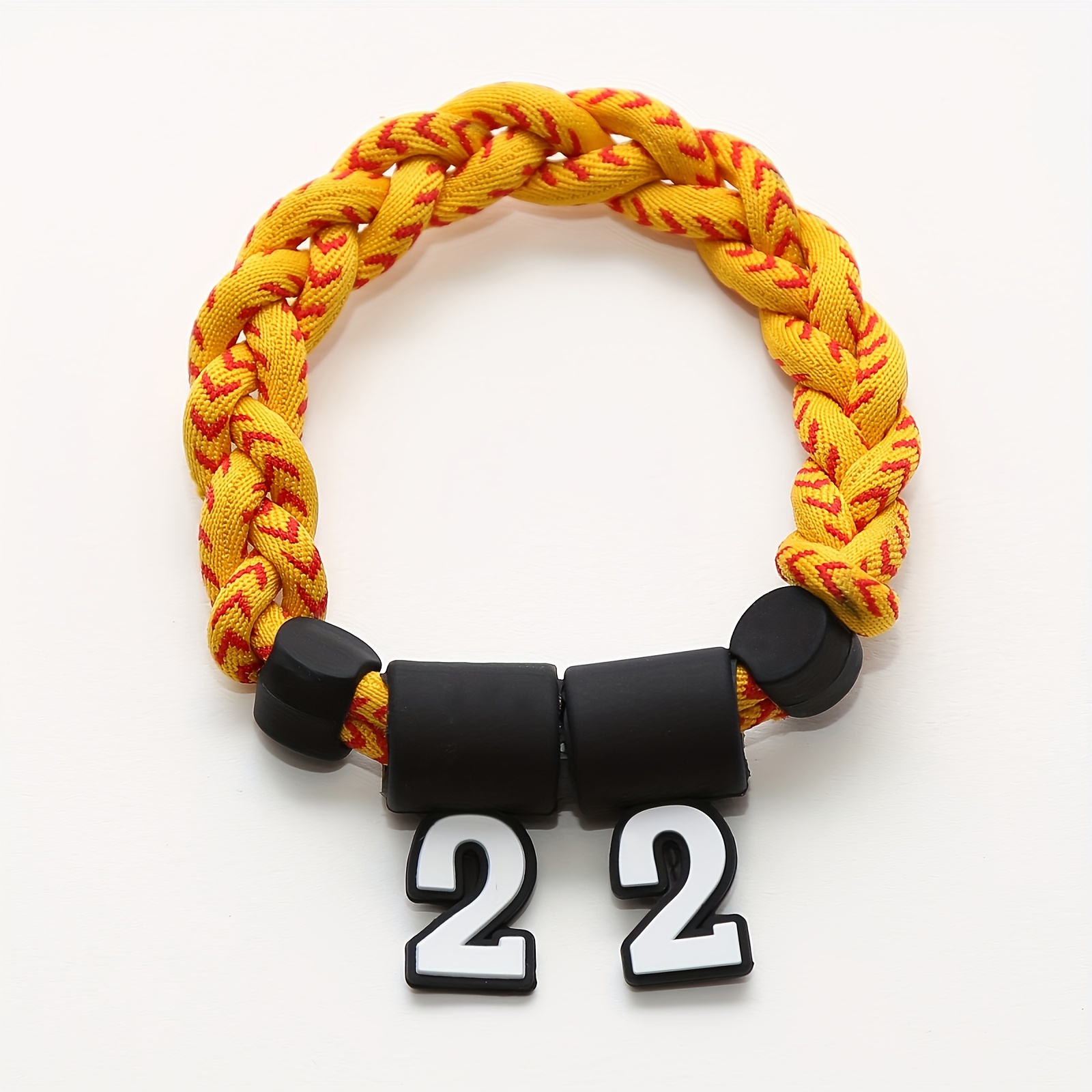   sporty style braided wristband fashion rope woven bracelet for sports fans souvenirs