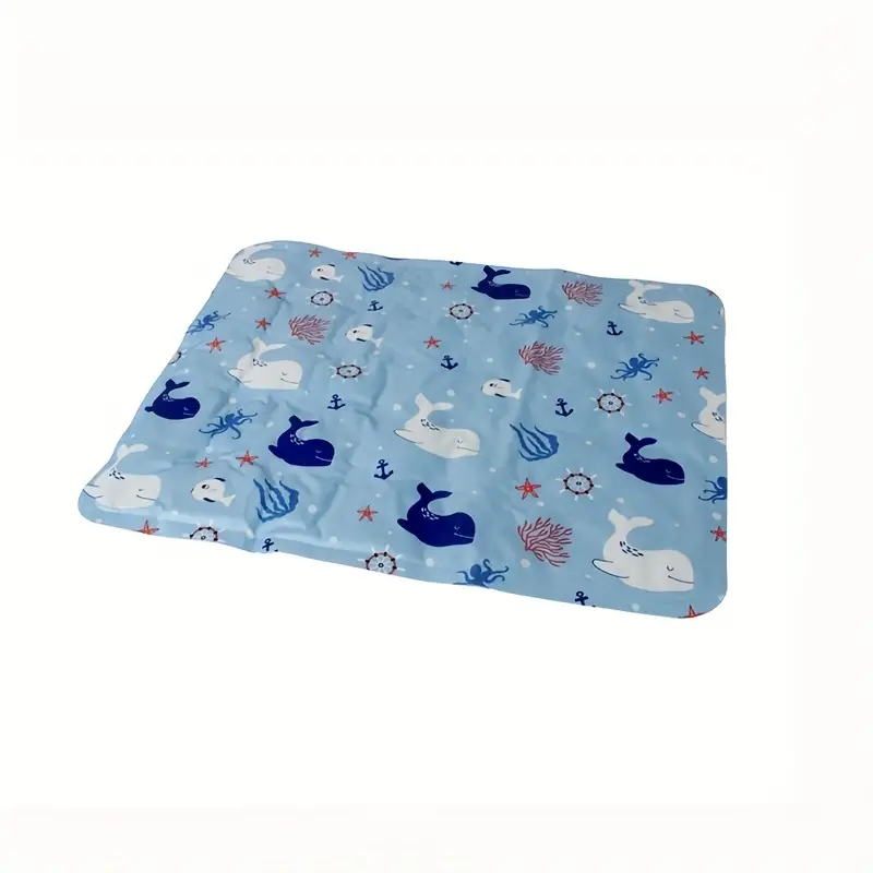 pet cooling mat cute pattern cat mat bed summer cat bed cat sleeping ice pad for kennel sofa bed details 1