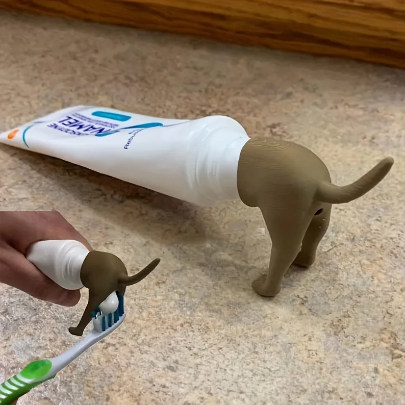 Pooping Dog Butt Toothpaste Topper Pooping Toothpaste - Temu