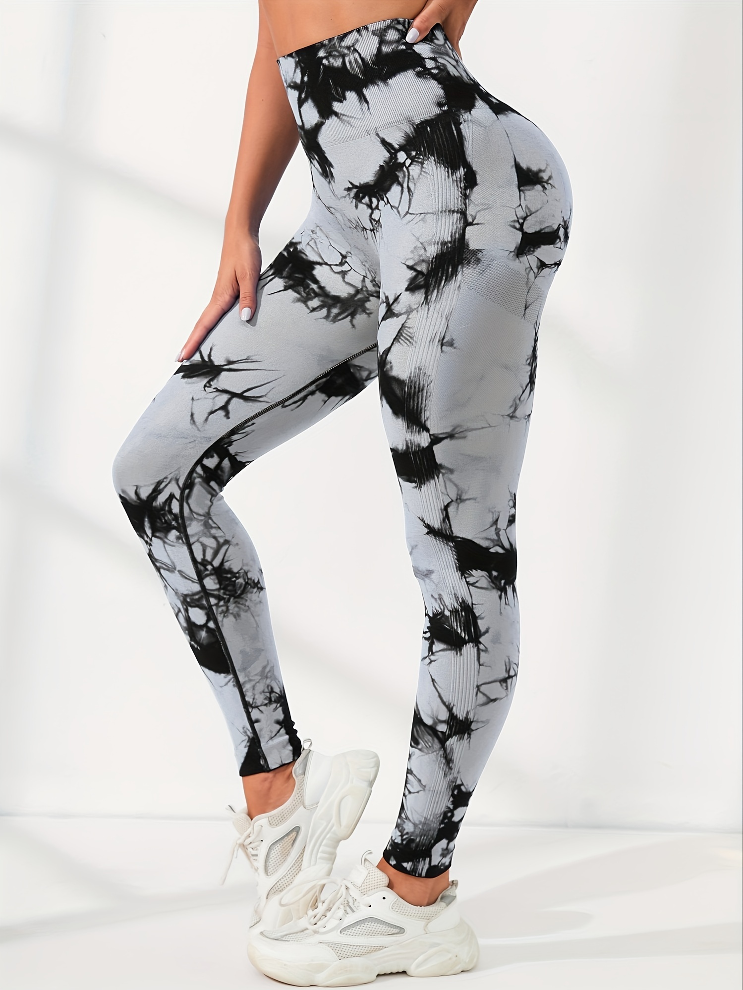 Black Camo Leggings for Women Womens Black Leggings With Camouflage Print Non  See Through Squat Approved Perfect for Yoga, Gym, Running -  Canada