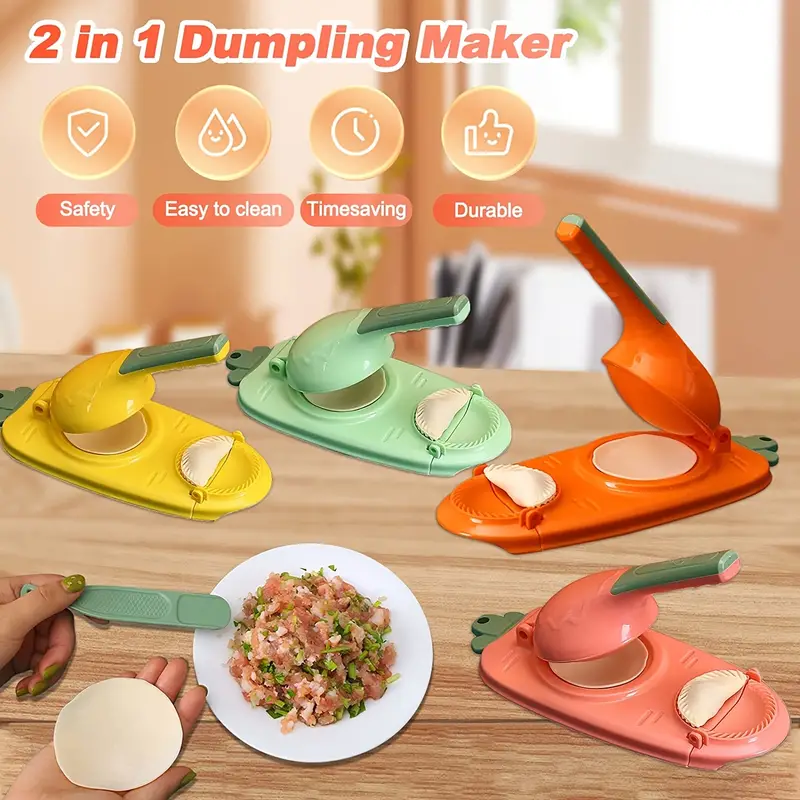 1 Dumpling Maker Safety Abs Material Dumpling Press Maker - Temu