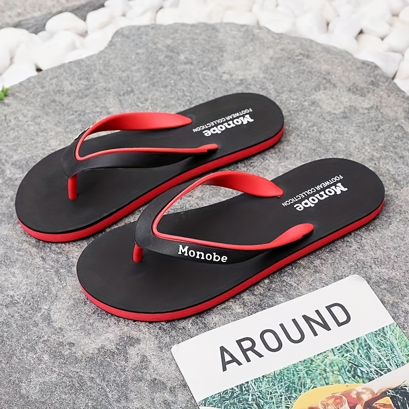  Pulltop Flip Flops for Men, Mens Thong Sandals Waterproof  Shower Sandals Summer Outdoor Slippers Non Slip Beach Sandals for Men