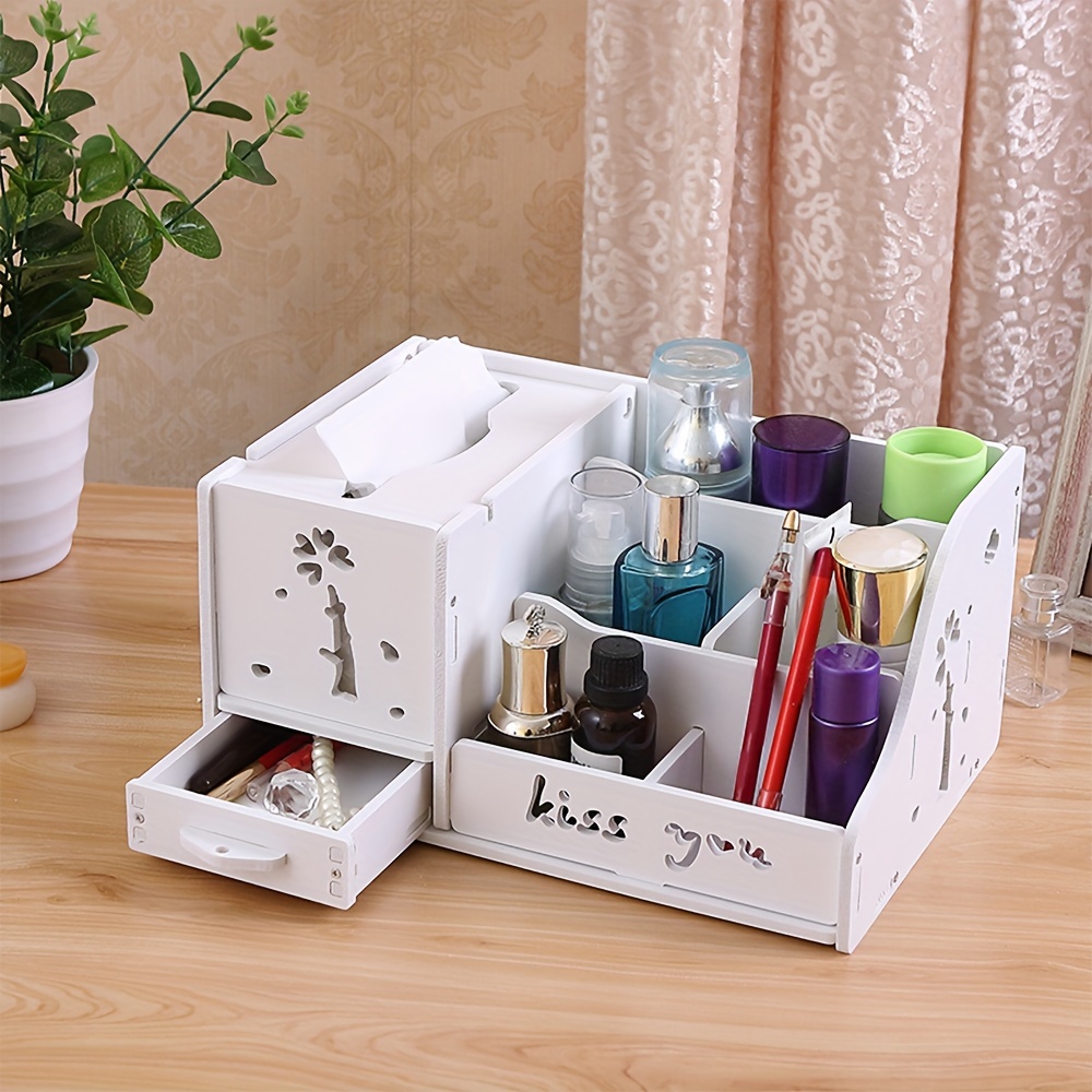 Cameland 4PCS Organizer Storage Box For In Tissue With 2 Handles On Both  Sides 