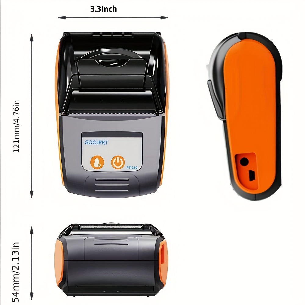 Acheter Imprimante thermique de reçus sans fil Bluetooth 58mm, imprimante  de reçus Portable pour magasin de l'industrie du vêtement