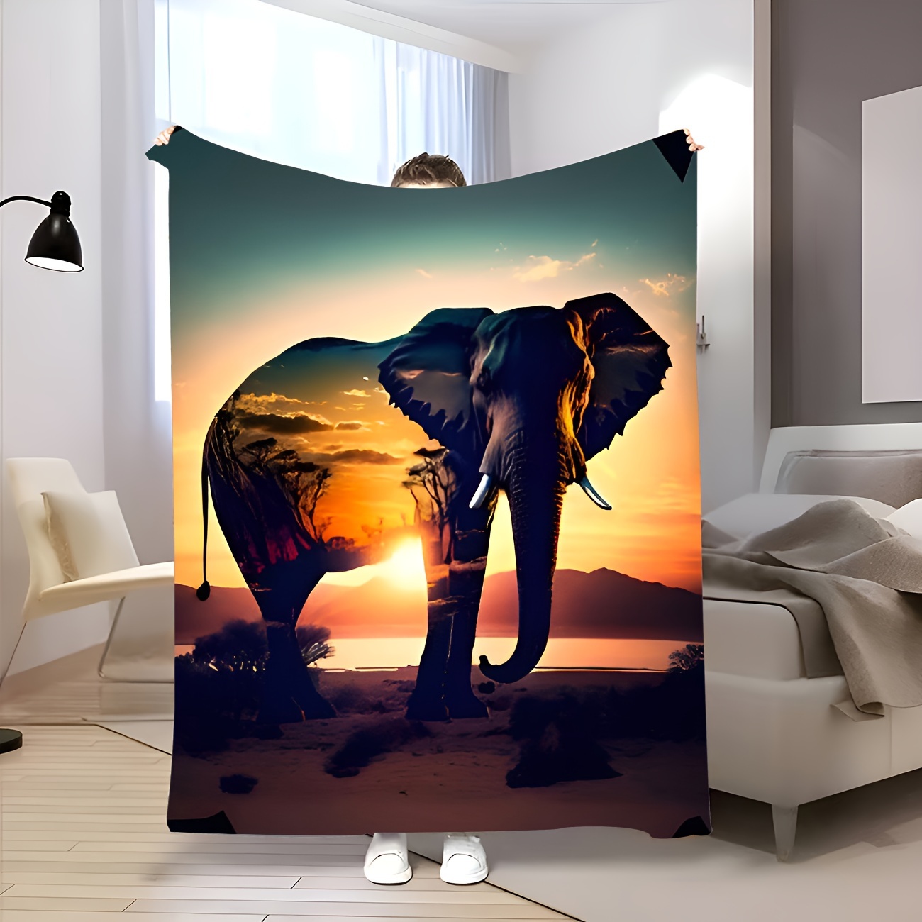 Small Blanket Elephant :: Theodora Home International