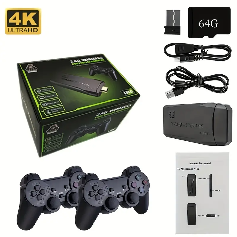High-Quality 4K HDMI Output Retro Gaming Console with Wireless Controller