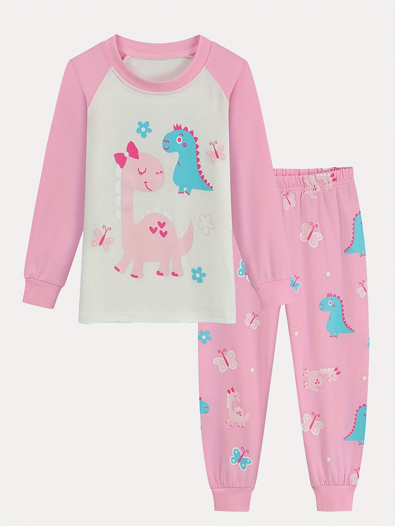 Free Roblox T-shirt Pink dinosaur pajama's