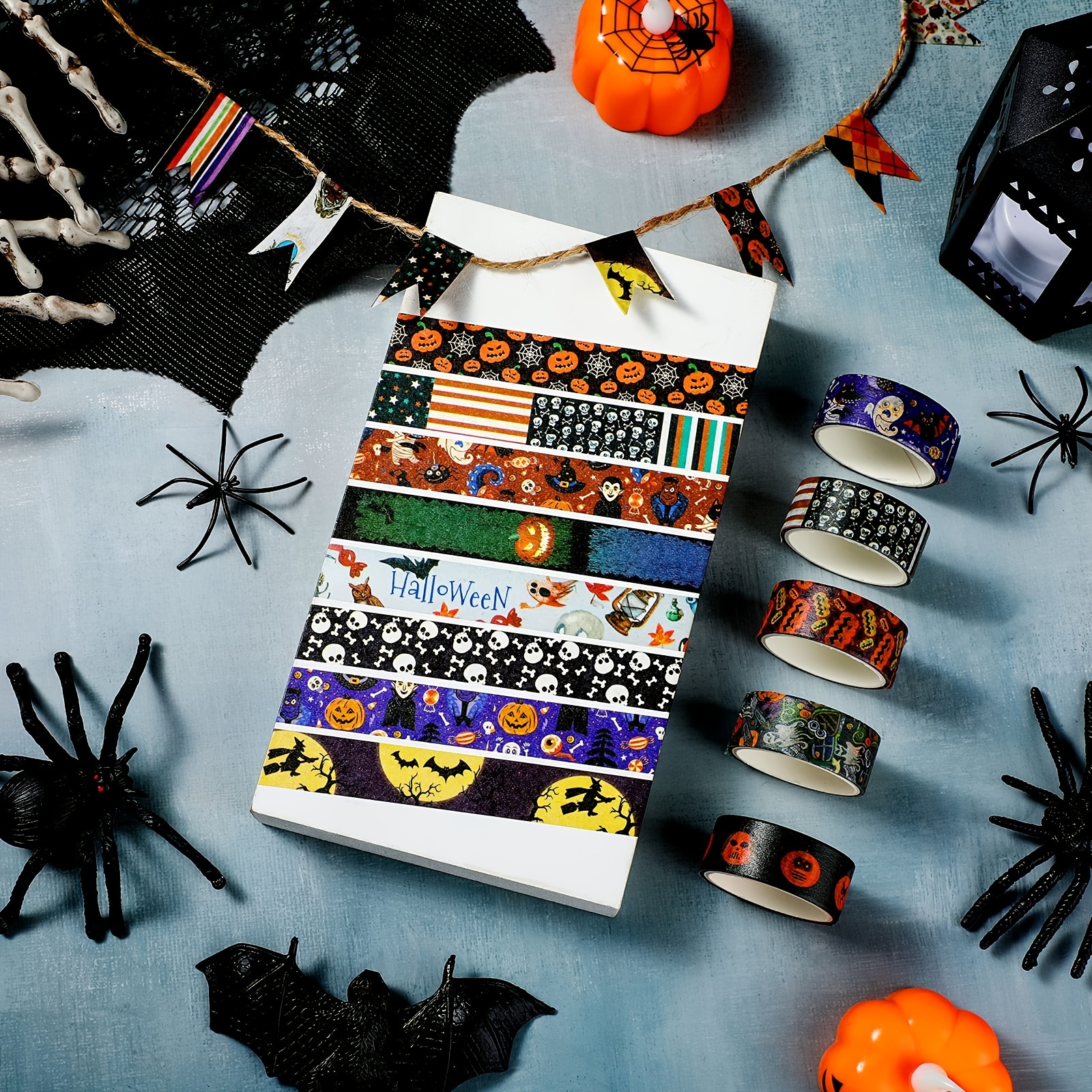 Halloween Holiday Washi Tapes Set Halloween Masking Paper - Temu