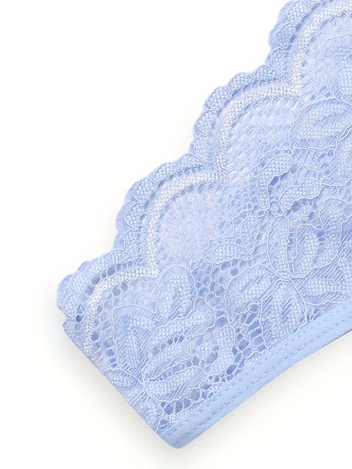 3-Pack Floral Lace Trim Scallop Cut Panties - JIMMA BLUE JEA