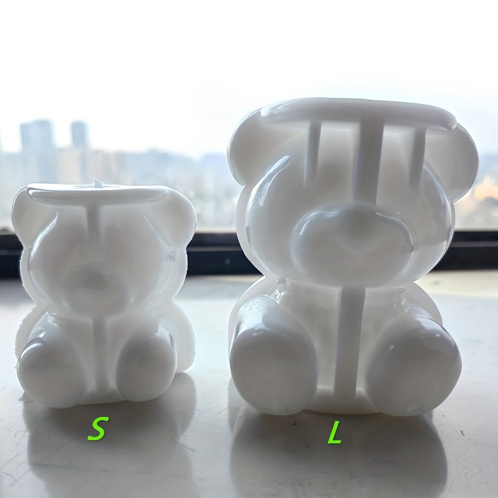 Ice Cube Mold Silicone 3d Bear Molmultifunctional Chocolate - Temu