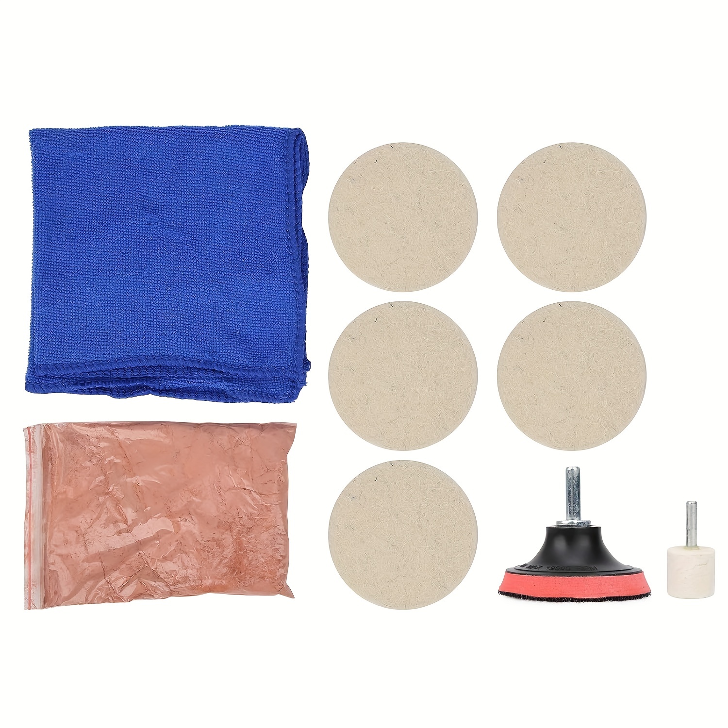 Phone Screen Scratch Remover Kit of 4 Diamond Polishing Pastes and 4 Wool  Cloth