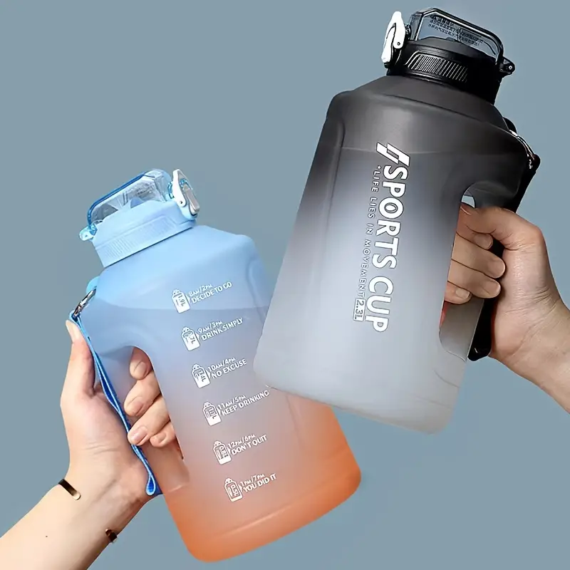 Stay Hydrated & Look Stylish: Gradient Color Sports Water Jug With