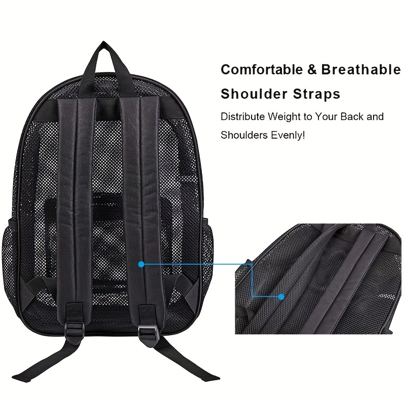 Eastsport Mesh Backpack, Black 