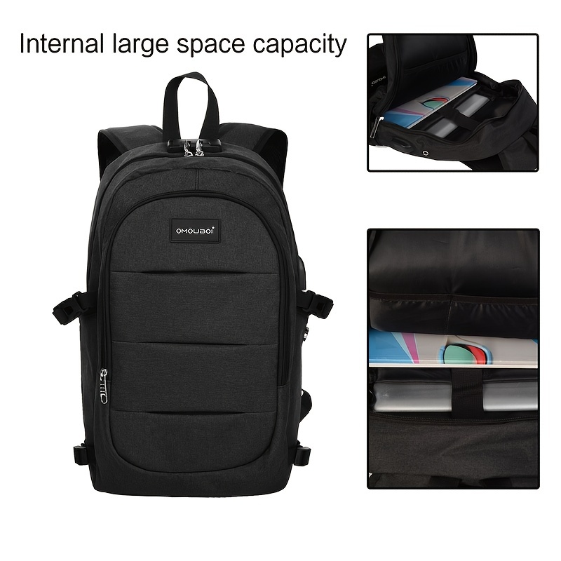 Omouboi Business Laptop Backpack Waterproof Large Capacity Students School  Bag Travel Backpack - Temu