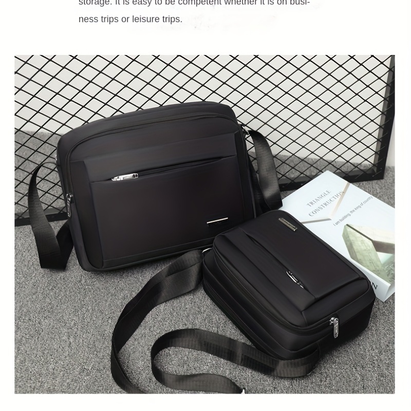 Men's Square Waterproof Shoulder Bag Messenger Bag Triangle