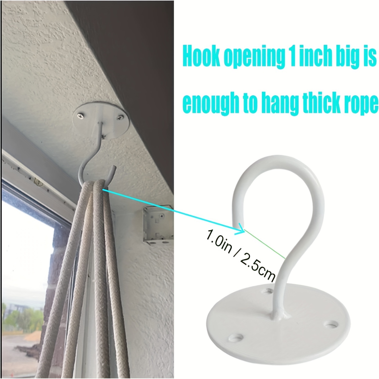 Wall Mount Ceiling Hook Bracket Hanger for Hanging Bird Feeders