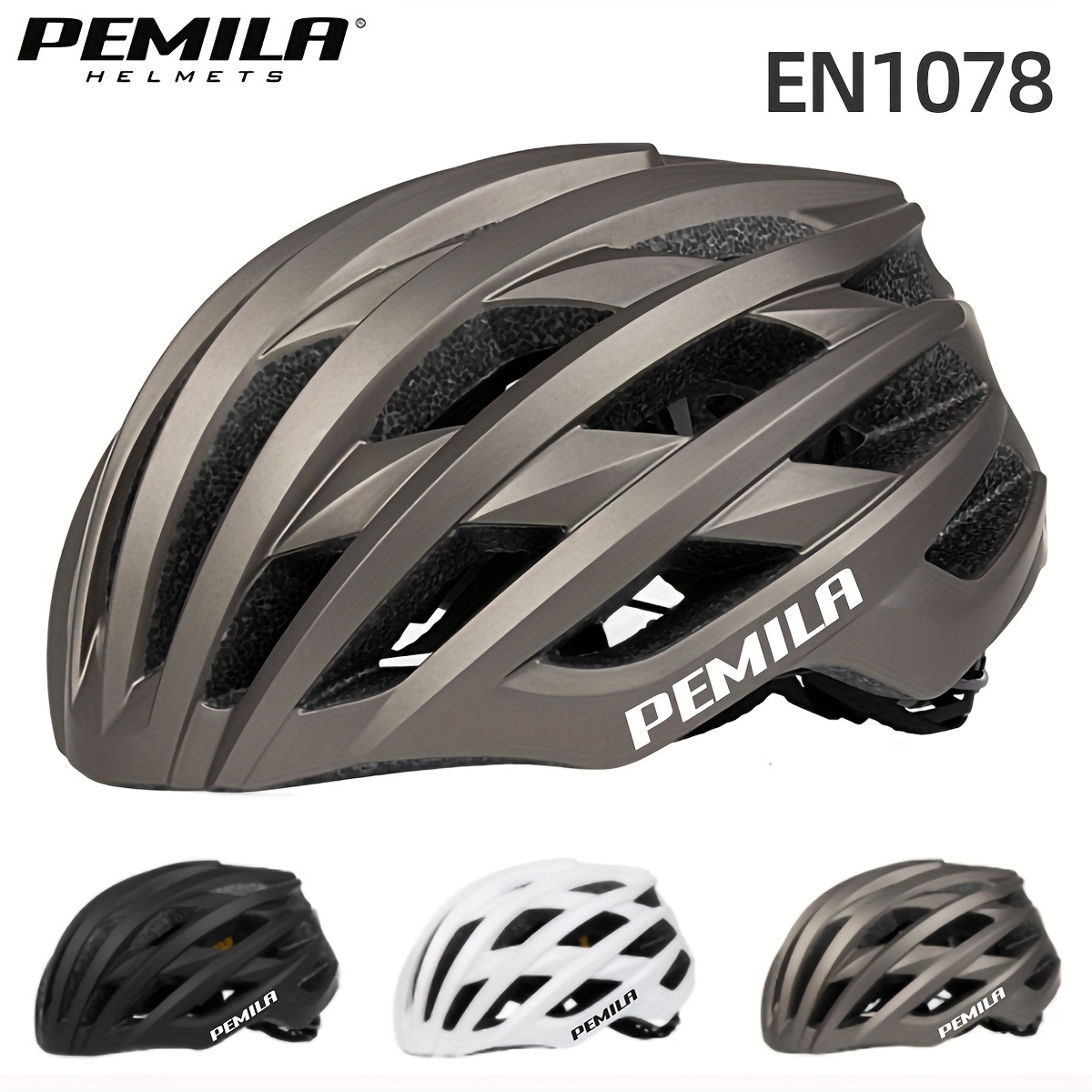 

Road Bike Helmet, Ultralight Mountain Cycling Integrally-molded Riding Helmet, Breathable Men Women Outdoor Sports Bicycle Helmet