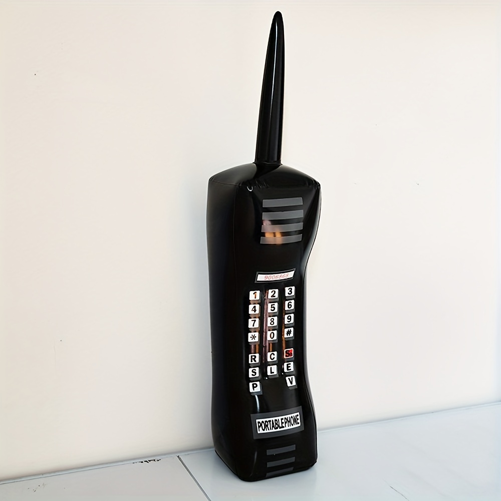  Teléfono móvil inflable Boombox de radio inflable, accesorios  inflables para decoraciones de fiesta de los años 80 y 90