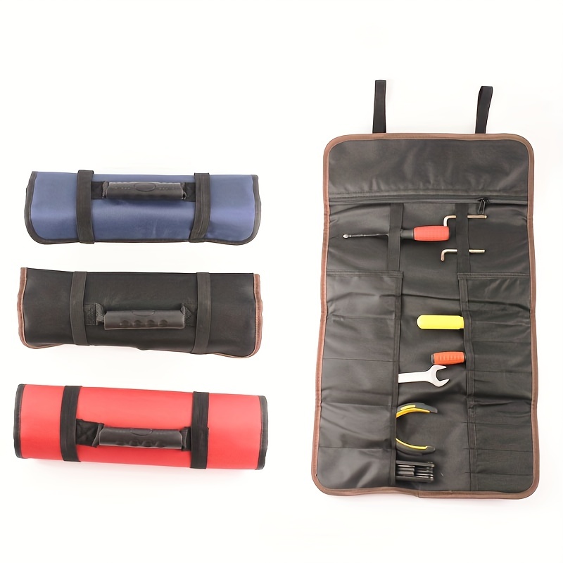 Multi-Purpose Electrician Tool Roll Up Bag Pouch Canvas Organizer