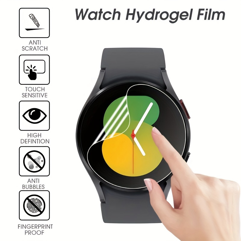 Comprar Protector de pantalla de reloj inteligente para Samsung Galaxy  Watch 5 Pro, película protectora antiarañazos, vidrio templado transparente  HD de 45MM, 44MM y 40MM, 2 uds.