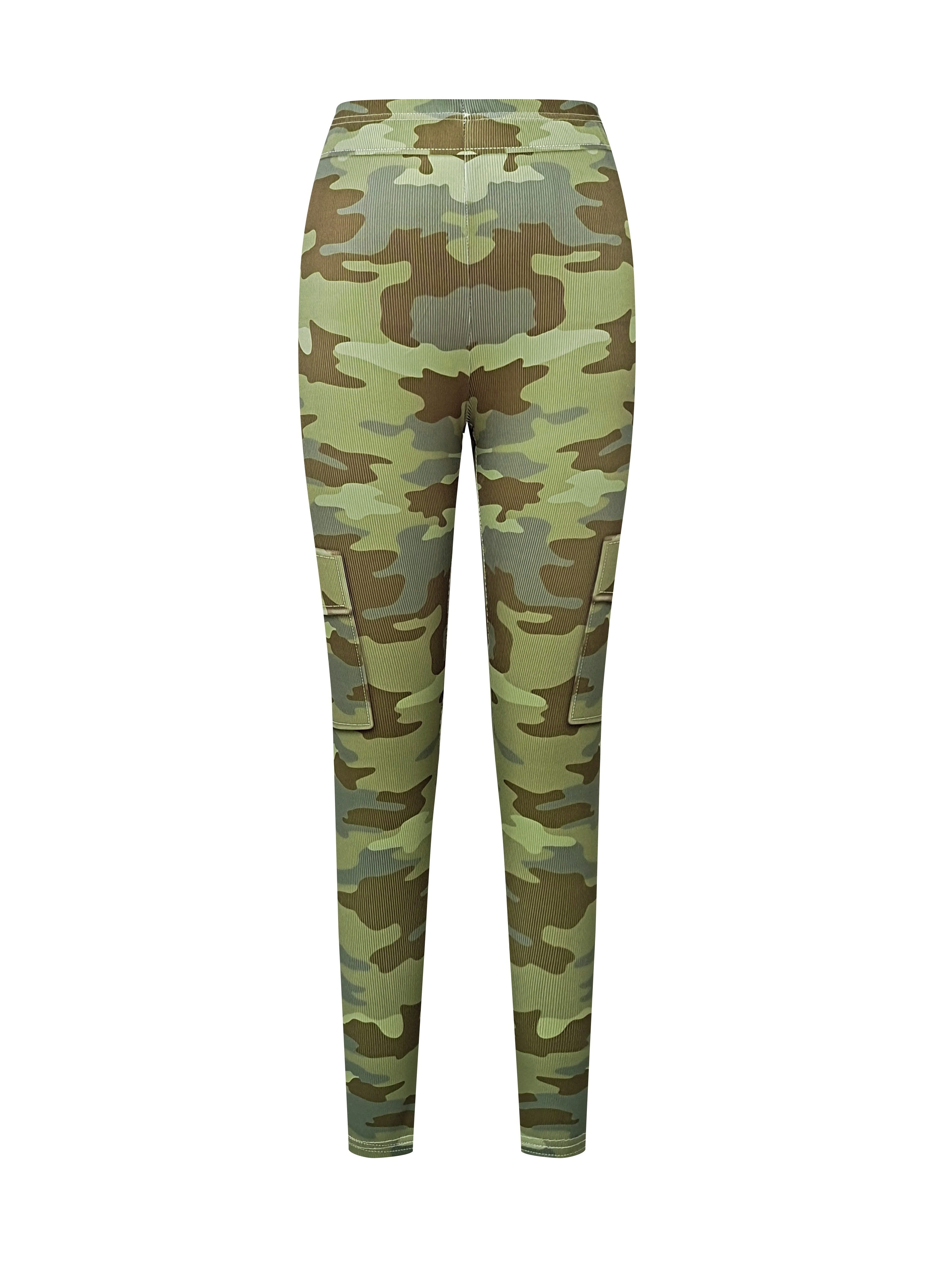 Camo High Stretch Yoga Pants Slim Fit Fitness Cropped - Temu