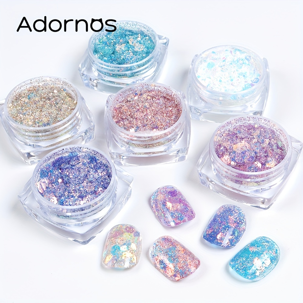 Aurora Sequins Irregular Glitter Flakes Iridescent Fragment - Temu