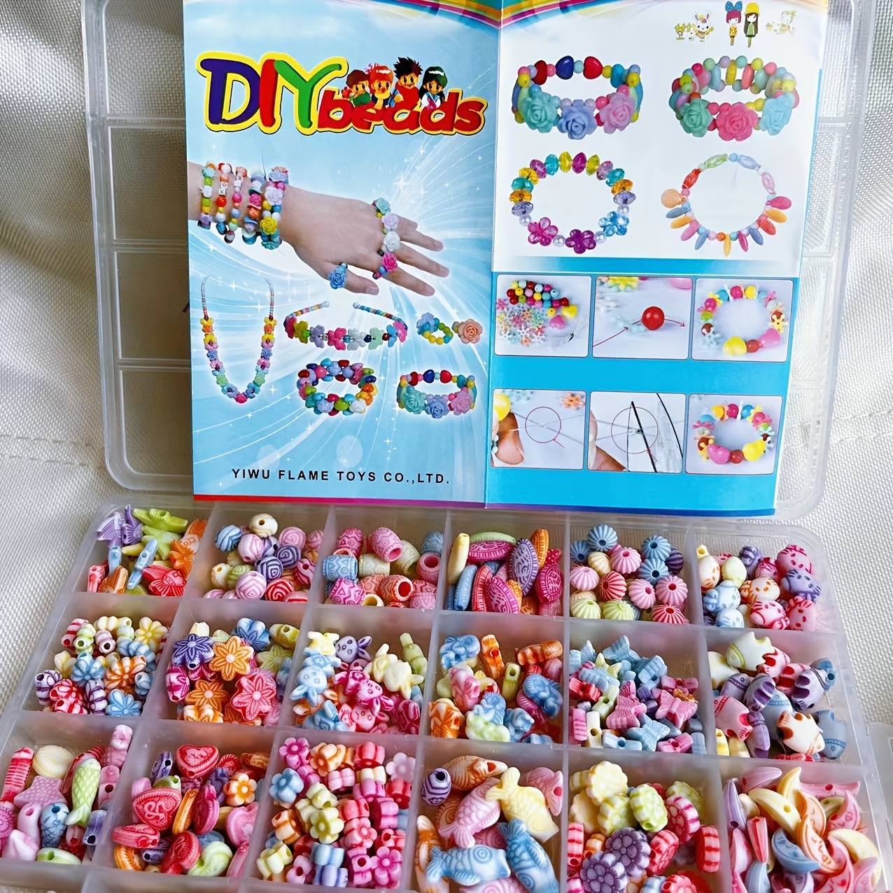 Beaded Diy Handmade Acrylic Children's Toy Girl Gift In A Box - Temu Austria