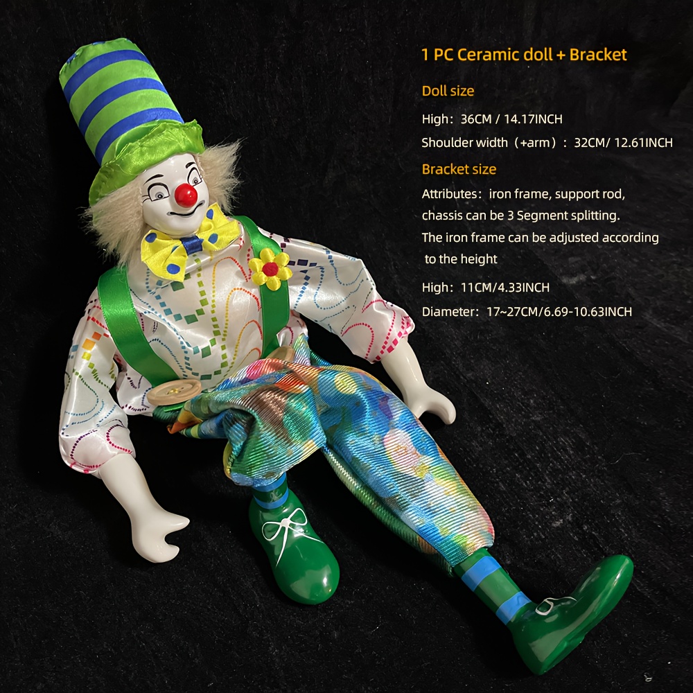 Ceramic cheap clown doll