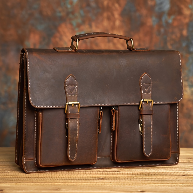 Cowhide computer online bag