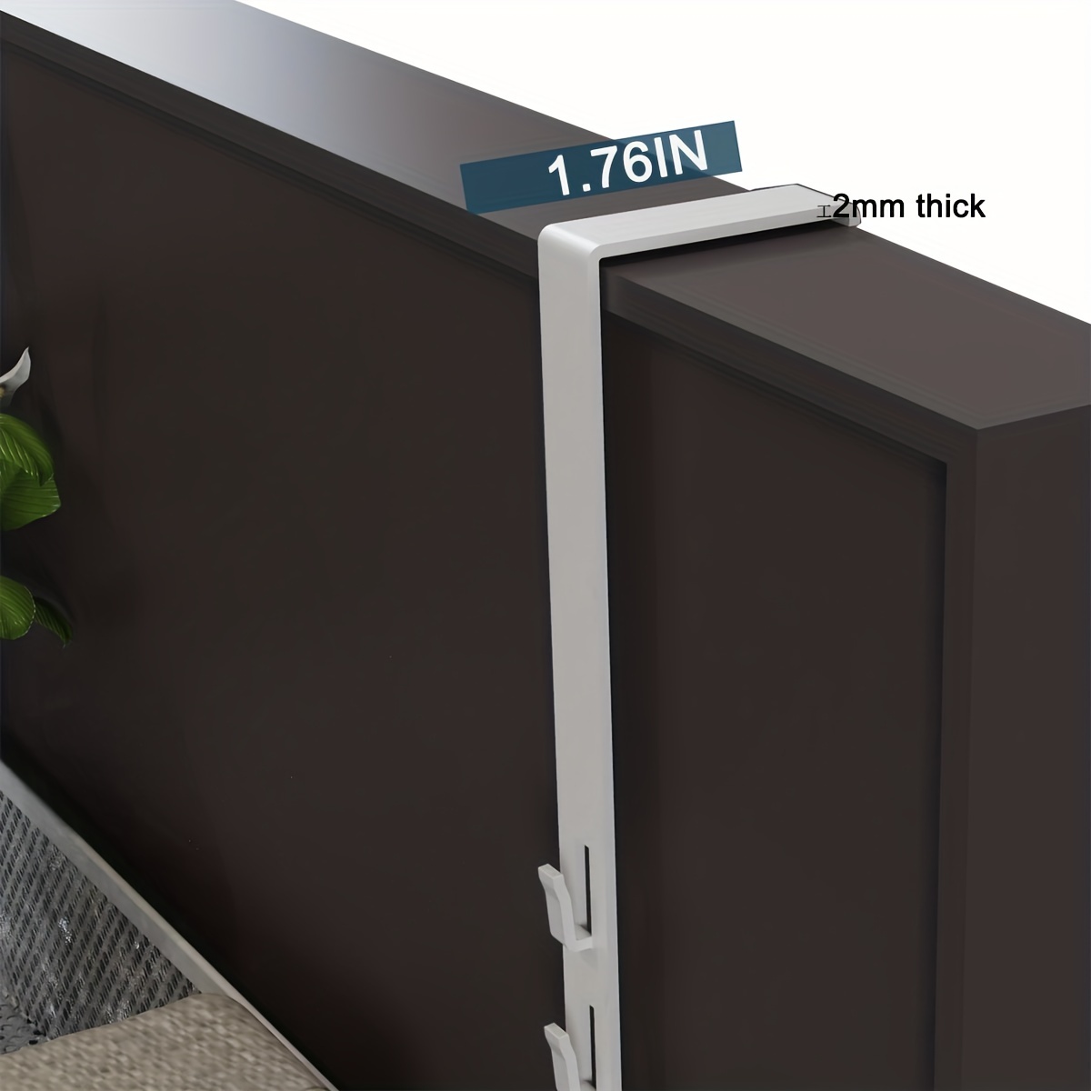 Camidy Organizador de puerta de armario, 2 unidades, cestas de  almacenamiento de rejilla con altura ajustable para colgar en la pared,  cesta colgante