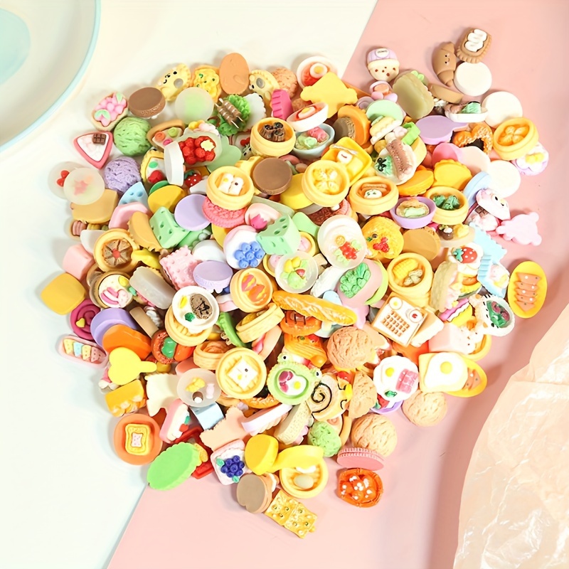 Handmade Miniature Toy Diy Mini Food Mixed Resin Accessories - Temu